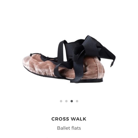 Brand New Pink Velvet Ballet Flat - Crosswalk - Picture 2 of 5